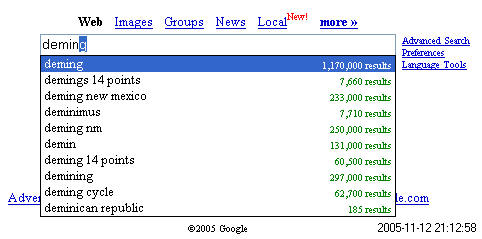 Google's new effect
